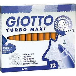GIOTTO Turbo Maxi Комплект маркери 5 mm Orange 12 бр (F456005)