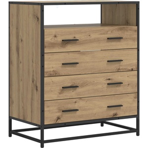 vidaXL Чекмеджетен шкаф 4-Чекмедже Дъб артизан 70 x 41 x 83, 5 см (8010313)