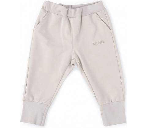 Moniel dětské rostoucí tepláky Basic Light Beige