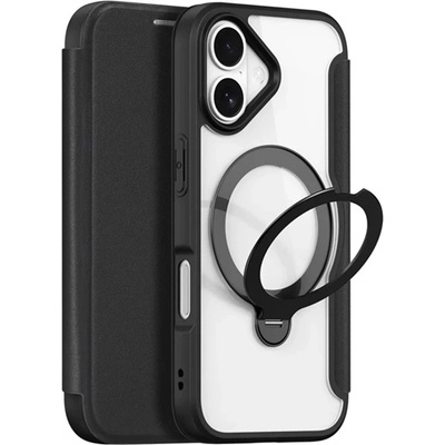 Dux Ducis iPhone 17 DUX DUCIS DUCIS SKIN X PRO калъф, стоящ, с кожен ефект FLIP, MagSafe, BLACK GP-173332 (GP-173332)