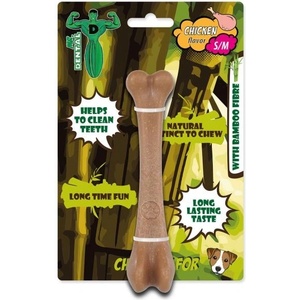 MR. DENTAL Играчка Mr. Dental дъвчаща бамбукова кост пиле S/M (5904-61311)