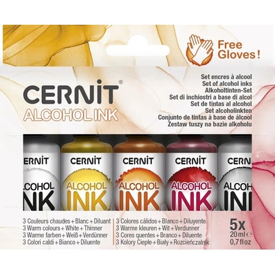 Cernit CEASS007C Комплект алкохолно мастило Warm Colors 5 x 20 ml 5 бр (CEASS007C)