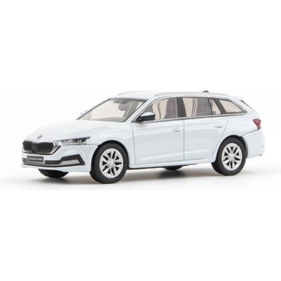 Abrex Škoda Octavia IV Combi 2020 Bílá Moon Metalíza 1:43