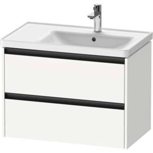 Duravit Ketho. 2 - Шкафче за умивалник 55x78x46 см, 2 чекмеджета, матово бяло K25286018180000 (K25286018180000)