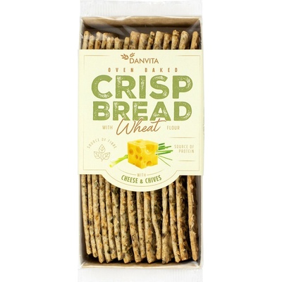 Danvita Chrumkavé pšeničné plátky so syrom a pažítkou 130 g