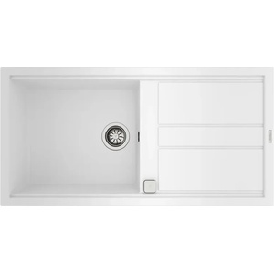 Teka Nova 60 L-TG БЯЛА М. 1030. БЯ, Гранитна мивка, авт. клапан, обръщаема (М.1030.БЯ) Мивка за вграждане