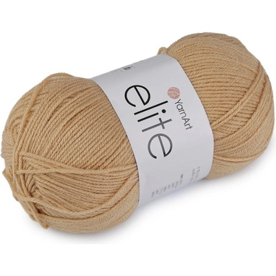Pletací příze Elite 100 g Varianta: 2 (805) béžová velbloudí, Balení: 1 ks 61629/160037/286323