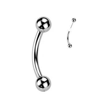 Šperky4U PUSH IN piercing k do obočí titan TIT1375-1208