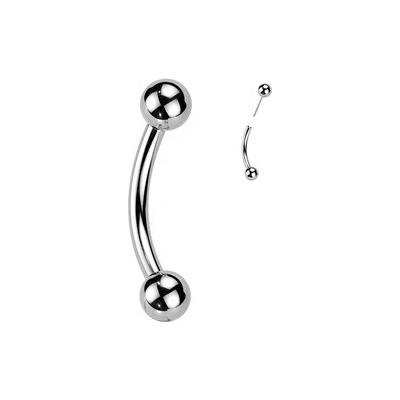 Šperky4U PUSH IN piercing k do obočí titan TIT1375-1208