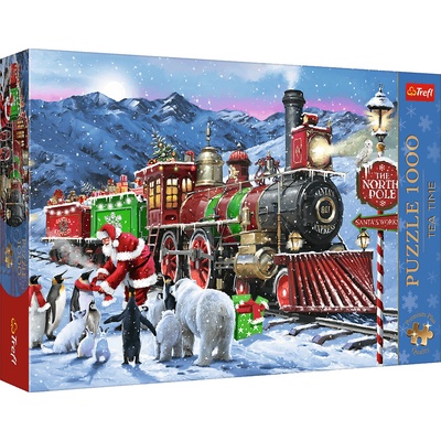 TREFL Premium Plus Tea Time Vianočný vlak 1000 dielov