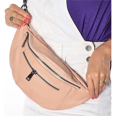 Erbil Shoes Дамска чанта за носене през рамо - Цвят Пудра #367084 (367084_Пудра)