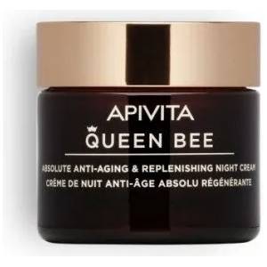 APIVITA Иновативен стягащ нощен крем за Лице , С пчелно млечице и мед , Apivita Queen Bee Absolute Anti-Aging and Replenishing Night Cream 50ml Queen Bee Absolute Anti-Aging and Replenishing Night Cream 50ml