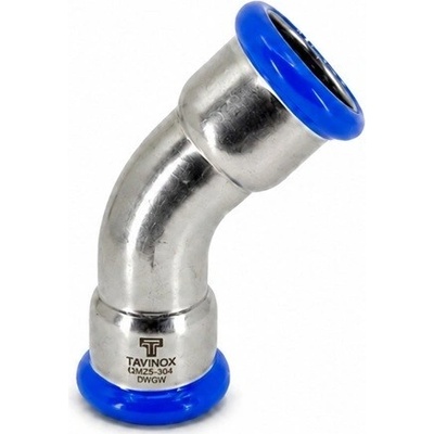 TAVINOX Oblúk 45° FF 35 mm AISI 316L PN16 OB11FF.35