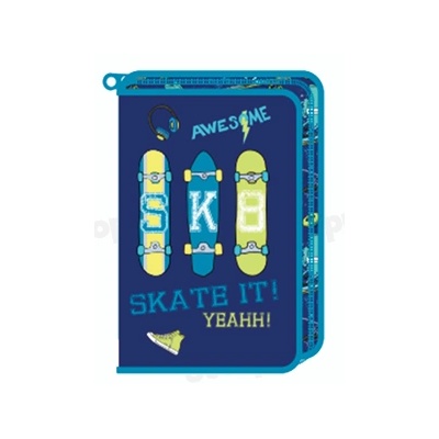 OCTOPUS Несесер Octopus, 1 цип, 2пр, пълен, Skate it (31936-А-SKATE)