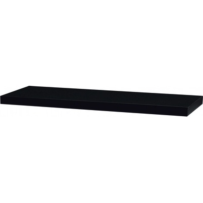 Autronic Nástěnná polička 90 cm černá - vysoký lesk P-013 BK