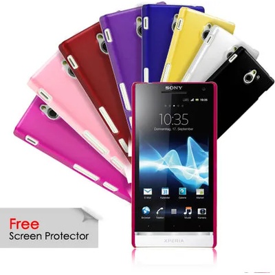 Sony Xperia sola MT27i Твърд Капак + Скрийн Протектор