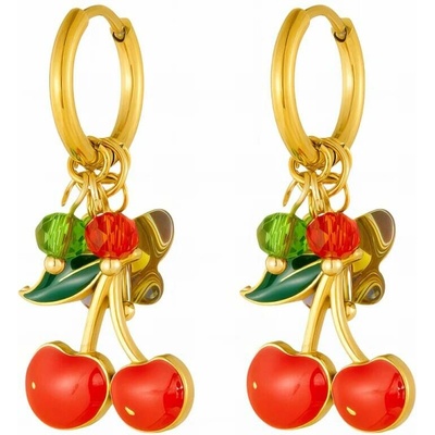 Glanzio náušnice Cherry Charm 91023