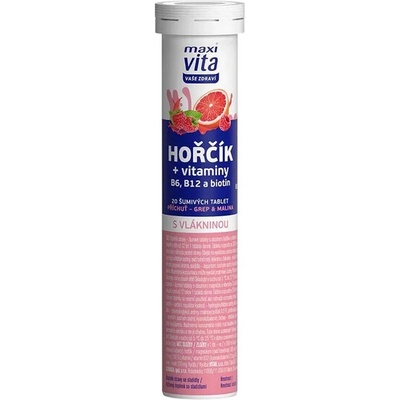 MaxiVita Horčík 300 mg 20 šumivých tabliet