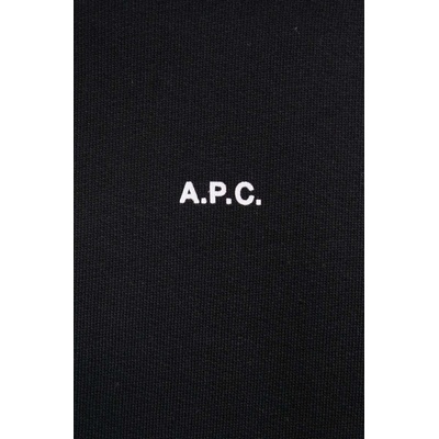 APC Памучен суичър A. P. C. hoodie boxy micro logo GOTS (COHBX.H27911)