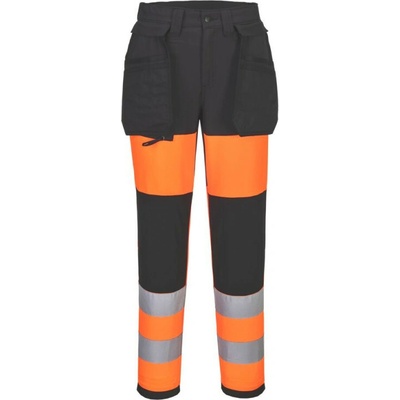 Portwest nohavice CD847 WX2 Eco Hi-Vis Class 1 reflexní dámské Oranžová/čierna