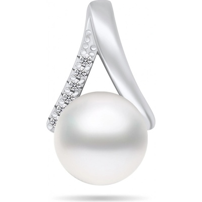 Brilio Silver stříbrný přívěsek s pravou perlou a zirkony PT101W
