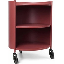 Ferm Living Servírovací stolík Eve Storage mahogany red