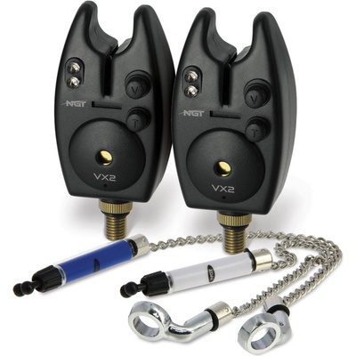 NGT 2x Hlásič Bite Alarm VX2 + 2x Řetízkový Swinger + 2x baterky