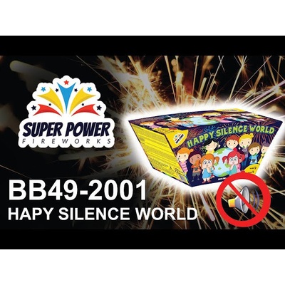 Super Power Fire works Ohňostroj HAPPY SILENCE WORLD Baterie 49 ran V BB49 2001