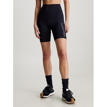 Calvin Klein Tréninkové šortky Performance s potiskem high waist 00GWS4L730 černá