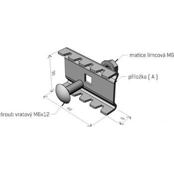 ARKYS ARK-213010 Spojka SZM 1 "GZ" - pro spojení "žlab-žlab"