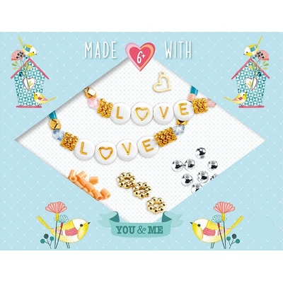 DJECO Творчески комплект Djeco - Направи си сам гривни с букви (DJ00012)