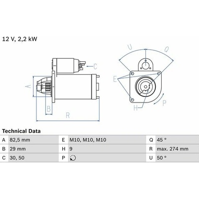 BOSCH Štartér 0986015930