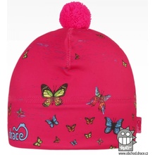 Dráče Dievčenské zimné funkčné čiapky Dráča Flavio 123 ružová