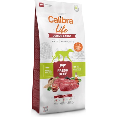 Calibra Dog Life Junior Large Fresh Beef 2 x 12 kg