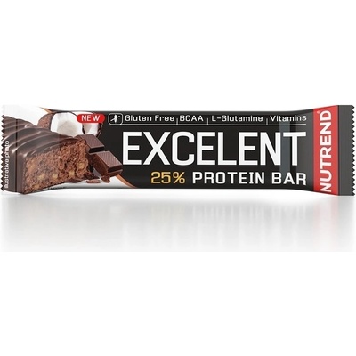 Nutrend Протеиново блокче Excelent 85 g шоколадов лешник