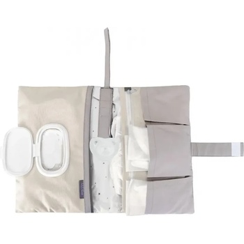 KikkaBoo Несесер за памперси с бродерия Dream Big в бежово - KikkaBoo