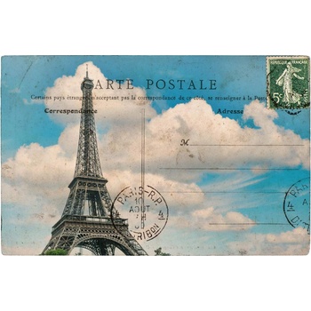 DIMEX ART s. r. o Флизелинов фототапет антическа френска картичка 375 x 250 см