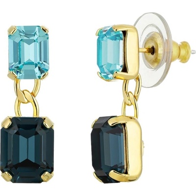 Preciosa Elegantní pozlacené náušnice Santorini s českým křišťálem 2288Y70