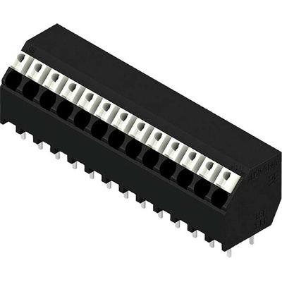 Weidmüller 2087710000 skrutkovacia svorka 1.5 mm² Pólov 13 čierna 190 ks
