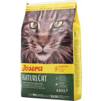 Josera Naturecat - Премиум суха храна за израснали котки, без зърно , за чувствителни с алергии и непоносимости с пилешко и сьомга 10 кг