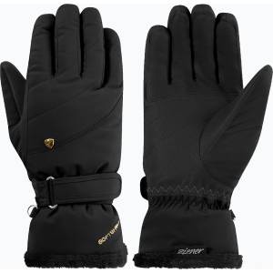 ZIENER Дамски скиорски ръкавици ZIENER Keaka-Z Aquashield PR black/gold art