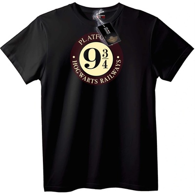 NOONEBRAND Тениска Hogwarts Платформа 9 3/4 - 2XL, White