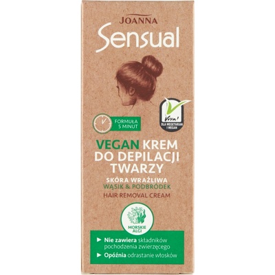 Joanna Vegan SENSUAL, depilačný krém na tvár 20 g