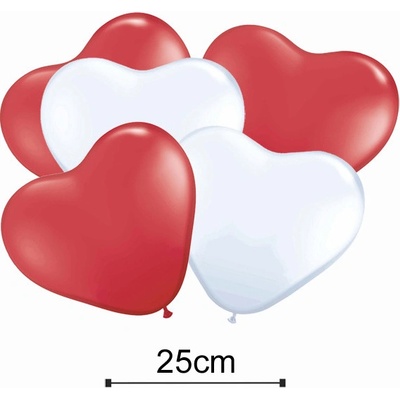 Gemar Ballons Balónek červená tvar srdce 25 cm