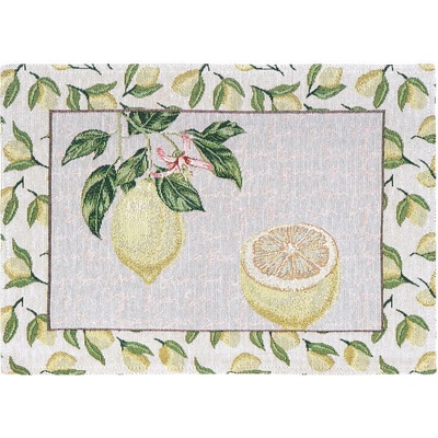 SCANquilt MOTIV citróny žlutozelená Prostírání 30x45 cm