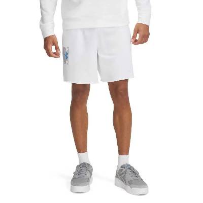 Къси панталони Under armour Rival Terry Logo 8´´ shorts - White (White / Mod Gray / Ether Blue)