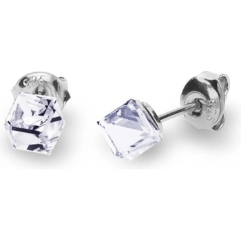 Spark Swarovski Elements Small Cube studs K48414C Krystal