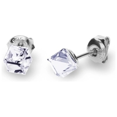 Spark Swarovski Elements Small Cube studs K48414C Krystal