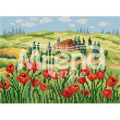 Milena Style Лято в Тоскана - гоблен със схема конци Ariadna 1: 4