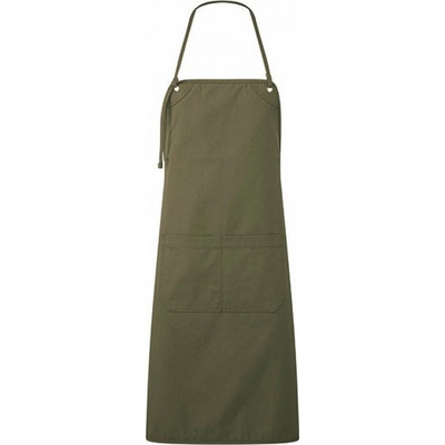 Premier Workwear Plátěná zástěra pro gastro a řemesla s dvojitou středovou kapsou Olivová